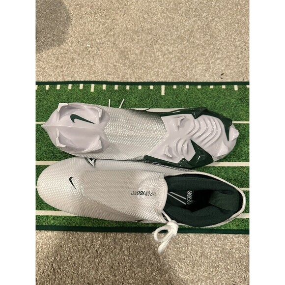 Nike Vapor Edge Pro 360 P Football Cleats White Green Mens size 13.5 CV6345-103 main image 4